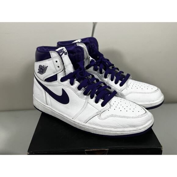 Nike Air Jordan 1 OG High Court Purple W CD0461-151 Women’s 12 / Men’s 10.5 - Picture 2 of 9